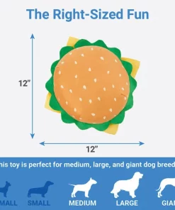 Frisco Burger Plush Squeaky Dog Toy 8 Frisco Burger Plush Squeaky Dog Toy -Frisco Sales 2024 213824 PT2. SY630 V1597156556