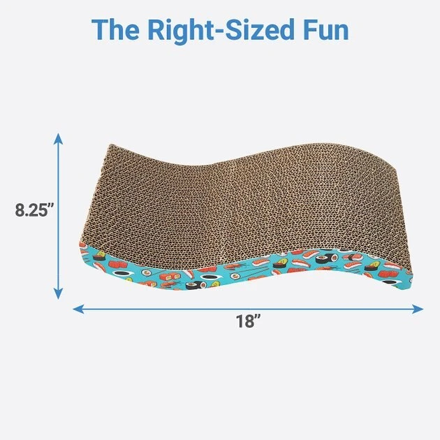 Frisco Sushi Delight Wave Cat Scratcher 4 Frisco Sushi Delight Wave Cat Scratcher - Image 2