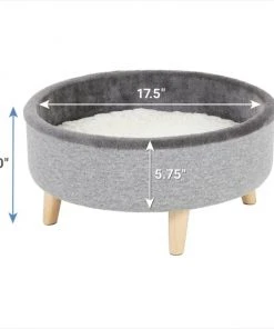 Frisco Modern Round Elevated Cat Bed -Frisco Sales 2024 214363 PT1. SY630 V1603948077