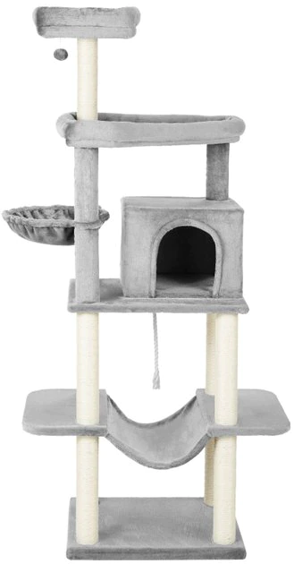 Frisco 73-in Cat Tree with Hammock, Condo, Lounge Basket, Top Perch & Bed 5 Frisco 73-in Cat Tree with Hammock, Condo, Lounge Basket, Top Perch & Bed - Image 3