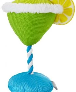 Frisco Summer Fun Plush & Rope Margarita Dog Toy