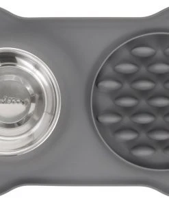 Frisco Silicone Slow Feeder Mat with Stainless Steel Bowl, 1.75 Cups -Frisco Sales 2024 215983 PT3. SY630 V1591020073