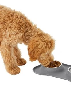 Frisco Double Stainless Steel Pet Bowl with Silicone Mat -Frisco Sales 2024 215988 PT5. SY630 V1605655973