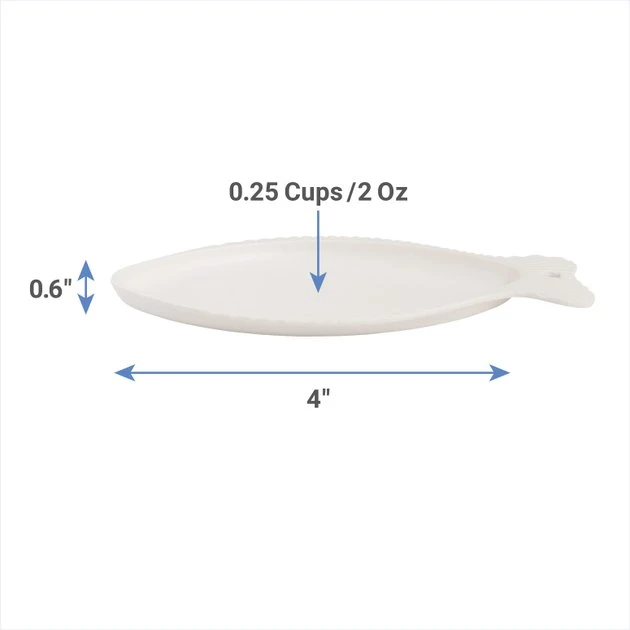 Frisco Fish Shaped Cat Dish, Cream Frisco Fish Shaped Cat Dish -Frisco Sales 2024 216010 PT1. SY630 V1600374436