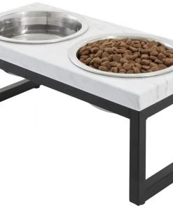 Frisco Marble Print Stainless Steel Double Elevated Dog Bowl 10 Frisco Marble Print Stainless Steel Double Elevated Dog Bowl -Frisco Sales 2024 216017 PT2. SY630 V1591020395