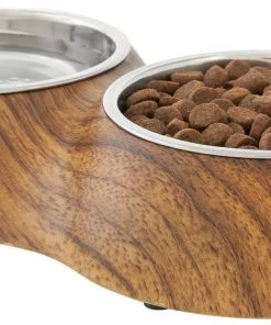 Frisco Double Stainless Steel Bowl, Wood Design, 0.75 Cup 11 Frisco Double Stainless Steel Bowl, Wood Design, 0.75 Cup -Frisco Sales 2024 216068 PT2. SY630 V1591021015