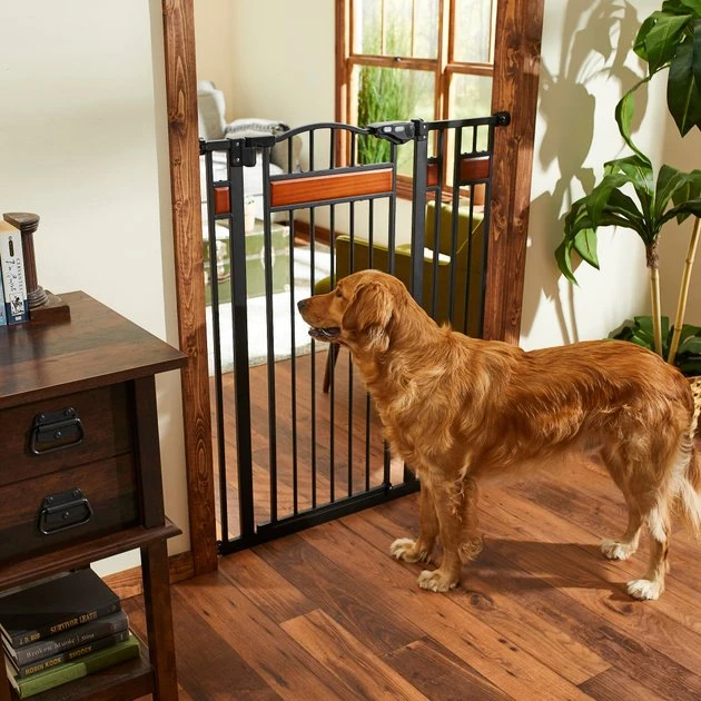Frisco Wood Accents Extra Tall Auto-close Dog Gate, 41-in 3 Frisco Wood Accents Extra Tall Auto-close Dog Gate, 41-in