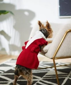 Frisco V Ruffle Dog & Cat Sweater Dress -Frisco Sales 2024 223735 PT7. SY630 V1599921998
