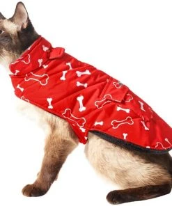 Frisco Patterned Bones Insulated Dog & Cat Coat -Frisco Sales 2024 223953 PT2. SY630 V1599846359