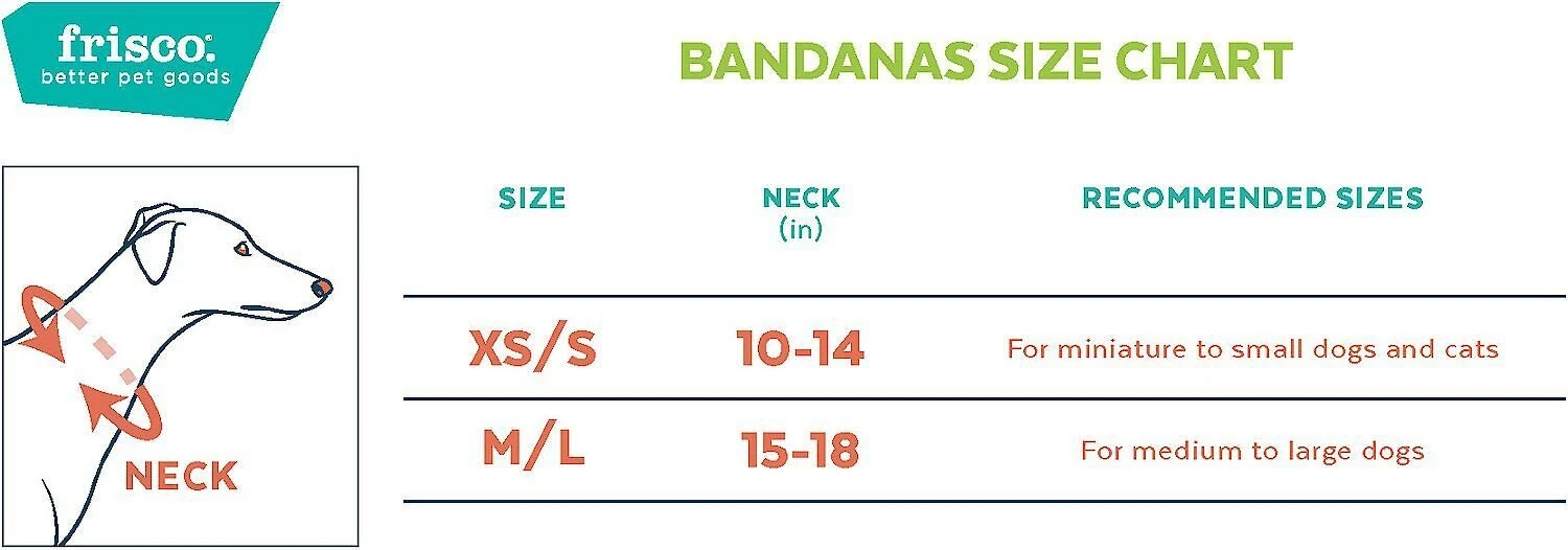 Frisco Holiday & New Years Dog & Cat Bandana, 2 pack 4 Frisco Holiday & New Years Dog & Cat Bandana, 2 pack - Image 2