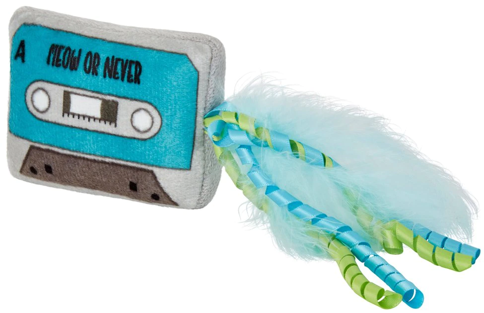 Frisco Retro Cassette Plush Kicker Cat Toy with Catnip 3 Frisco Retro Cassette Plush Kicker Cat Toy with Catnip