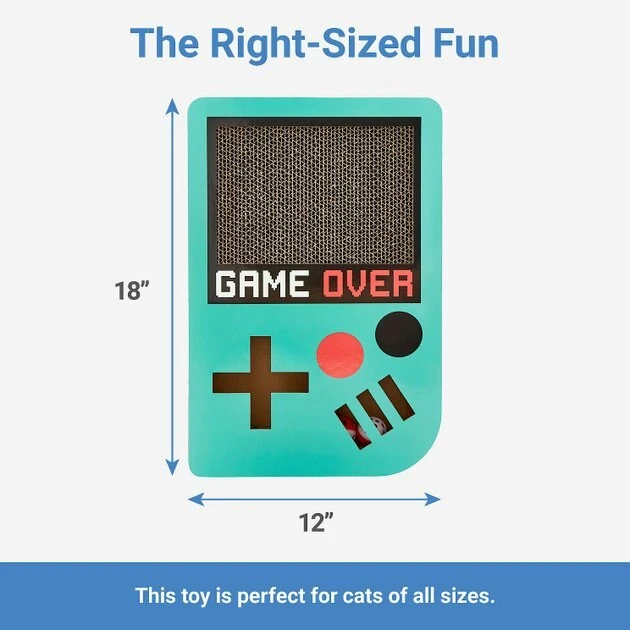 Frisco Retro Game Over Scratcher Cat Toy 4 Frisco Retro Game Over Scratcher Cat Toy - Image 2