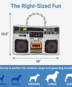 Frisco Retro Boombox Plush with Rope Squeaky Dog Toy 6 Frisco Retro Boombox Plush with Rope Squeaky Dog Toy -Frisco Sales 2024 230288 PT1. SY630 V1599945381