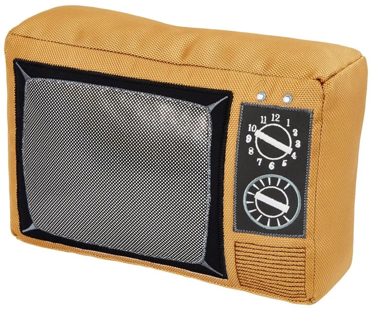 Frisco Retro Television Ballistic Nylon Plush Squeaky Dog Toy 3 Frisco Retro Television Ballistic Nylon Plush Squeaky Dog Toy