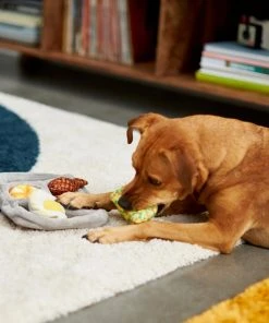 Frisco Retro Microwave Dinner Hide & Seek Plush Puzzle Squeaky Dog Toy -Frisco Sales 2024 230343 PT3. SY630 V1601947309