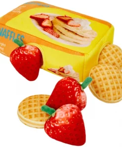 Frisco Retro Waffle Box Hide & Seek Plush Puzzle Squeaky Dog Toy