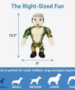 Frisco Retro Camo Hero Muscle Plush Squeaky Dog Toy -Frisco Sales 2024 230375 PT1. SY630 V1599943559