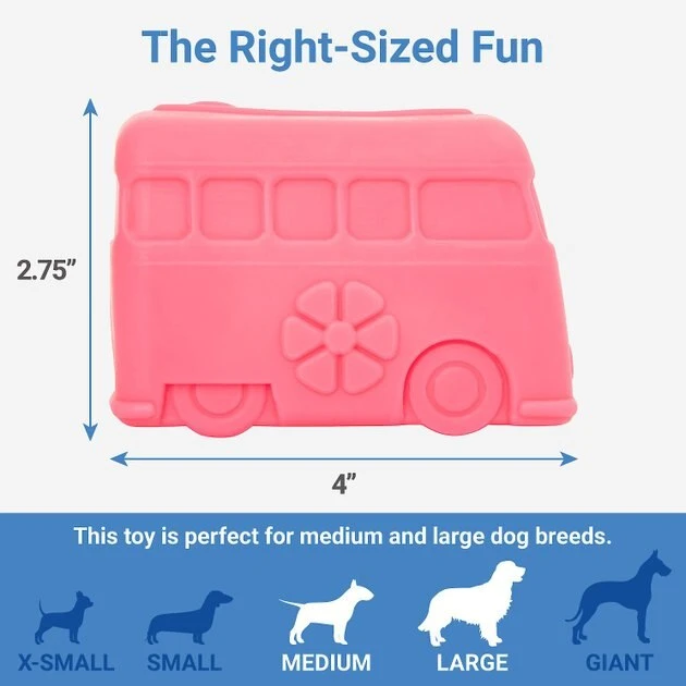 Frisco Retro Funky Van TPE Treat Dispenser Dog Toy 4 Frisco Retro Funky Van TPE Treat Dispenser Dog Toy - Image 2