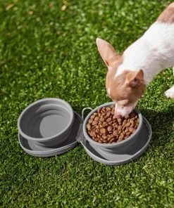 Frisco Travel Collapsible Silicone Dog & Cat Bowl, Gray -Frisco Sales 2024 232062 PT8. SY630 V1605754928