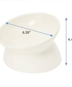 Frisco Double-Sided Ceramic Elevated Cat Bowl, 1.25 cups -Frisco Sales 2024 232081 PT6. SY630 V1620242247