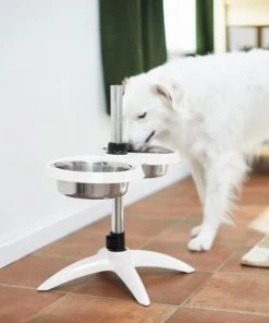 Frisco Adjustable Stainless Steel Double Elevated Dog Bowls, 7 Cups -Frisco Sales 2024 232097 PT8. SY630 V1605740511