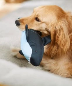 Frisco Ballistic Nylon Plush Squeaky Great White Shark Dog Toy -Frisco Sales 2024 233591 PT3. SY630 V1600973802