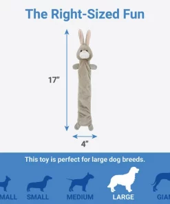 Frisco Bungee Plush Squeaky Bunny Dog Toy -Frisco Sales 2024 233612 PT1. SY630 V1602685869