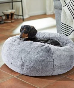 Frisco Plush Pouf Pillow Cat & Dog Bed