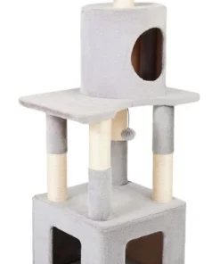Frisco 54 in Faux Fur Cat Tree & Condo -Frisco Sales 2024 236550 PT2. SY630 V1637694152