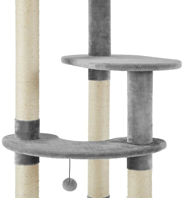 Frisco 59.5-in Heavy Duty Faux Fur Cat Tree & Condo 7 Frisco 59.5-in Heavy Duty Faux Fur Cat Tree & Condo - Image 5