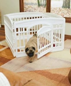 Frisco 4-Panel Plastic Exercise Dog Playpen