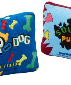 Frisco Zoomies & Chill Candy Plush Squeaky Dog Toy, 2 count