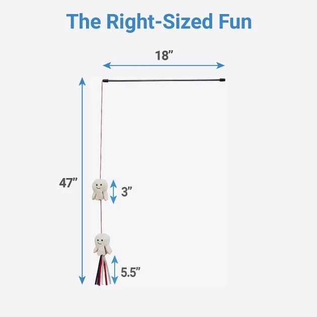 Frisco Zoomies & Chill Popcorn Teaser Cat Toy 4 Frisco Zoomies & Chill Popcorn Teaser Cat Toy - Image 2