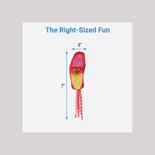 Frisco Shoe Plush Kicker Cat Toy with Catnip 4 Frisco Shoe Plush Kicker Cat Toy with Catnip - Image 2