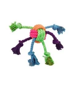 Frisco Colorful Ball Knot Rope Dog Toy