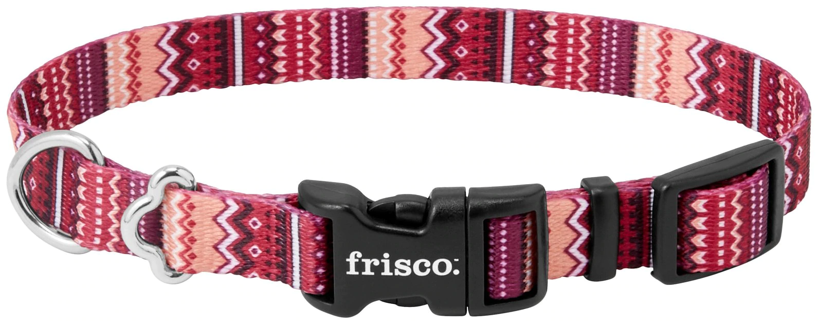 Frisco Red Boho Dog Collar, SM - Neck: 10 – 14-in, Width: 5/8-in Frisco Red Boho Dog Collar -Frisco Sales 2024 247035 MAIN. SY630 V1606787862