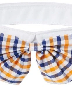 Frisco Plaid Dog & Cat Bow Tie, Orange & Blue -Frisco Sales 2024 248723 PT3. SY630 V1614363989