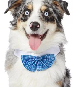 Frisco Plaid Dog & Cat Bow Tie, Blue