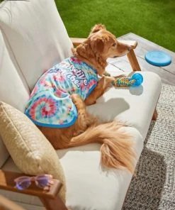 Frisco Pawsitive Vibes Tiedye Print Dog & Cat T-Shirt -Frisco Sales 2024 248782 PT5. SY630 V1637655385