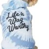 Frisco Life Is Wag Worthy Tiedye Print Dog & Cat Hoodie
