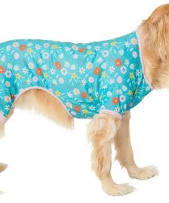 Frisco Teal Floral Dog & Cat Jersey PJs -Frisco Sales 2024 249132 PT2. SY630 V1637674341