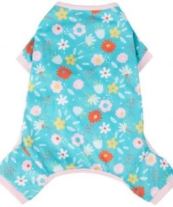 Frisco Teal Floral Dog & Cat Jersey PJs -Frisco Sales 2024 249132 PT3. SY630 V1614006122