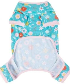 Frisco Teal Floral Dog & Cat Jersey PJs -Frisco Sales 2024 249132 PT4. SY630 V1637657245