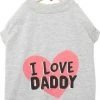 Frisco I Love Daddy Dog & Cat T-Shirt, Gray -Frisco Sales 2024 249262 MAIN. SY630 V1624603657