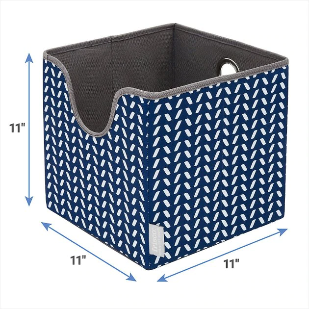 Frisco Square Collapsible Pet Toy Storage Bin, Navy Herringbone Frisco Square Collapsible Pet Toy Storage Bin, Navy Herringbone -Frisco Sales 2024 250566 PT2. SY630 V1613774177