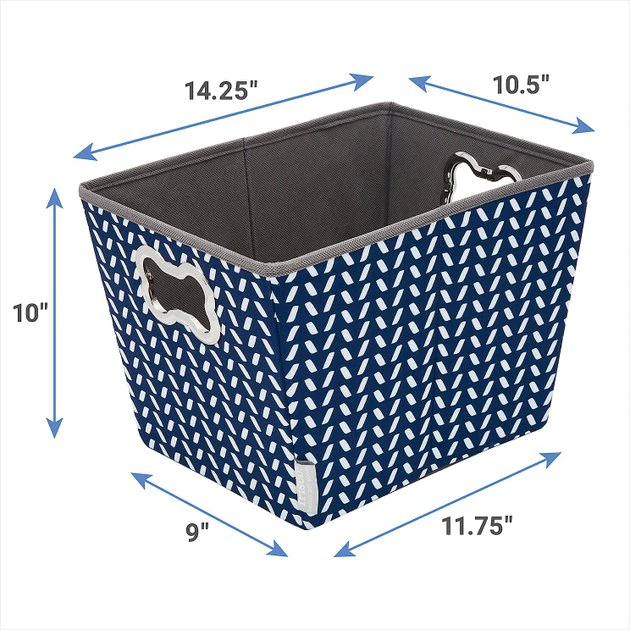 Frisco Rectangle Collapsible Pet Toy Storage Bin, Navy Herringbone Frisco Rectangle Collapsible Pet Toy Storage Bin, Navy Herringbone -Frisco Sales 2024 250574 PT2. SY630 V1613772984