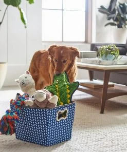 Frisco Rectangle Collapsible Pet Toy Storage Bin, Navy Herringbone 5 Frisco Rectangle Collapsible Pet Toy Storage Bin, Navy Herringbone -Frisco Sales 2024 250574 PT3. SY630 V1615572218