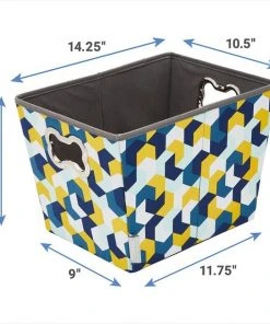 Frisco Rectangle Collapsible Pet Toy Storage Bin, Yellow Geometric 10 Frisco Rectangle Collapsible Pet Toy Storage Bin, Yellow Geometric -Frisco Sales 2024 250578 PT2. SY630 V1613774487