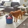 Frisco Round Collapsible Pet Toy Storage Bin, Navy Herringbone -Frisco Sales 2024 250583 MAIN. SY630 V1615242733