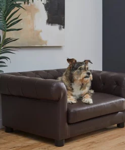 Frisco Leatherette Sofa Pet Bed